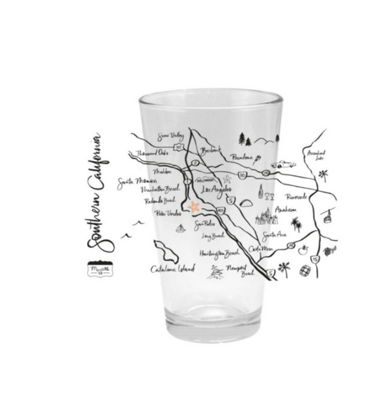 SO CAL PINT GLASS