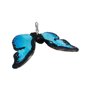 ECO Bag Charm Morpho Butterfly 7"