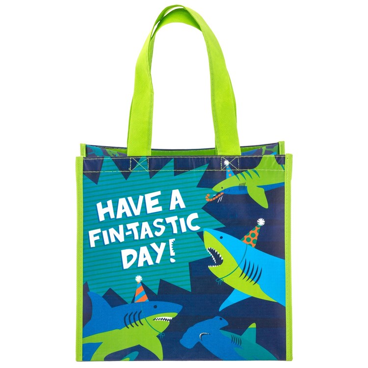 MEDIUM RECYCLED GIFT BAGS SHARK (F18)