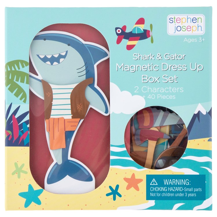 MAGNETIC DRESS UP BOX SET SHARK AND GATOR (S21)