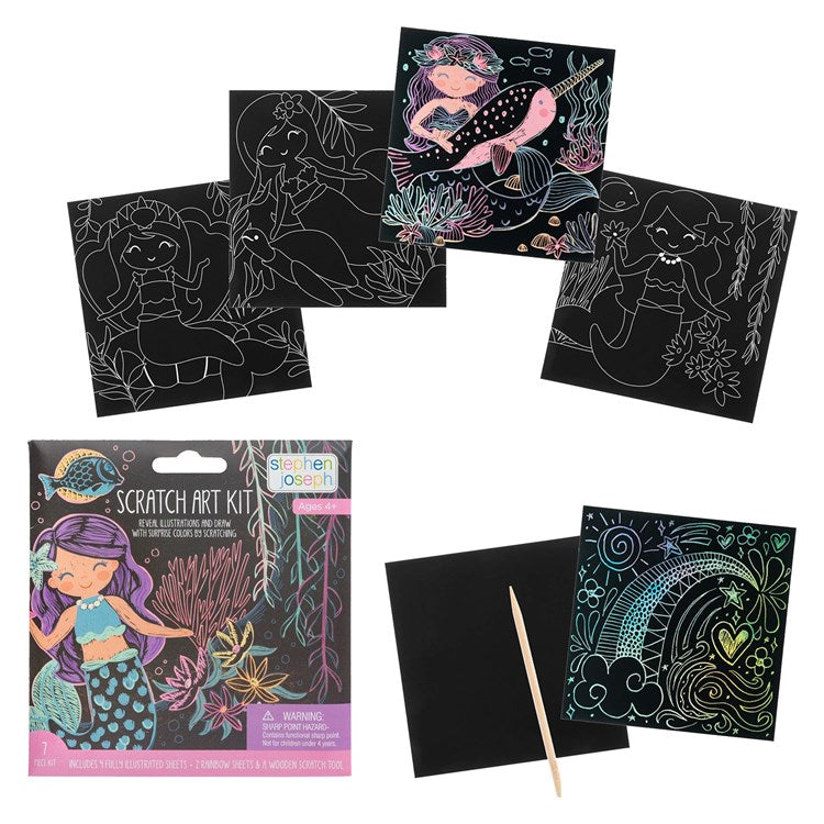 SCRATCH ART KIT  MERMAID (S25)