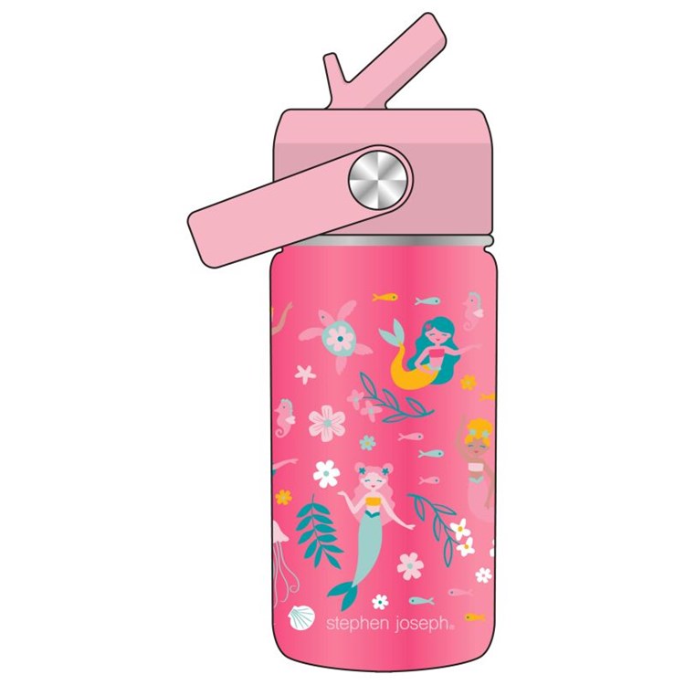 INSULATED SS BOTTLE W/HANDLE MERMAID (F24)