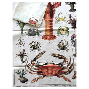 Crustacean Vintage Tea Towel