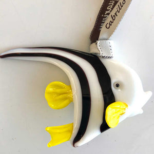 Black, White and Yellow Tropical Fish with Cabrillo Ribbon